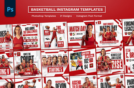 Basketball Instagram Templates