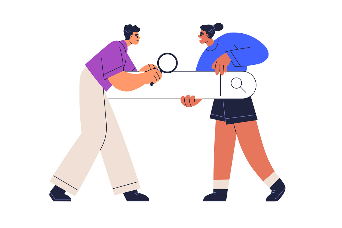 People browsing with search bars set, a Technology Illustration by Good Studio (Photo 7 of 7)