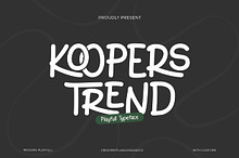 Koopers Trend - Handwritten Font