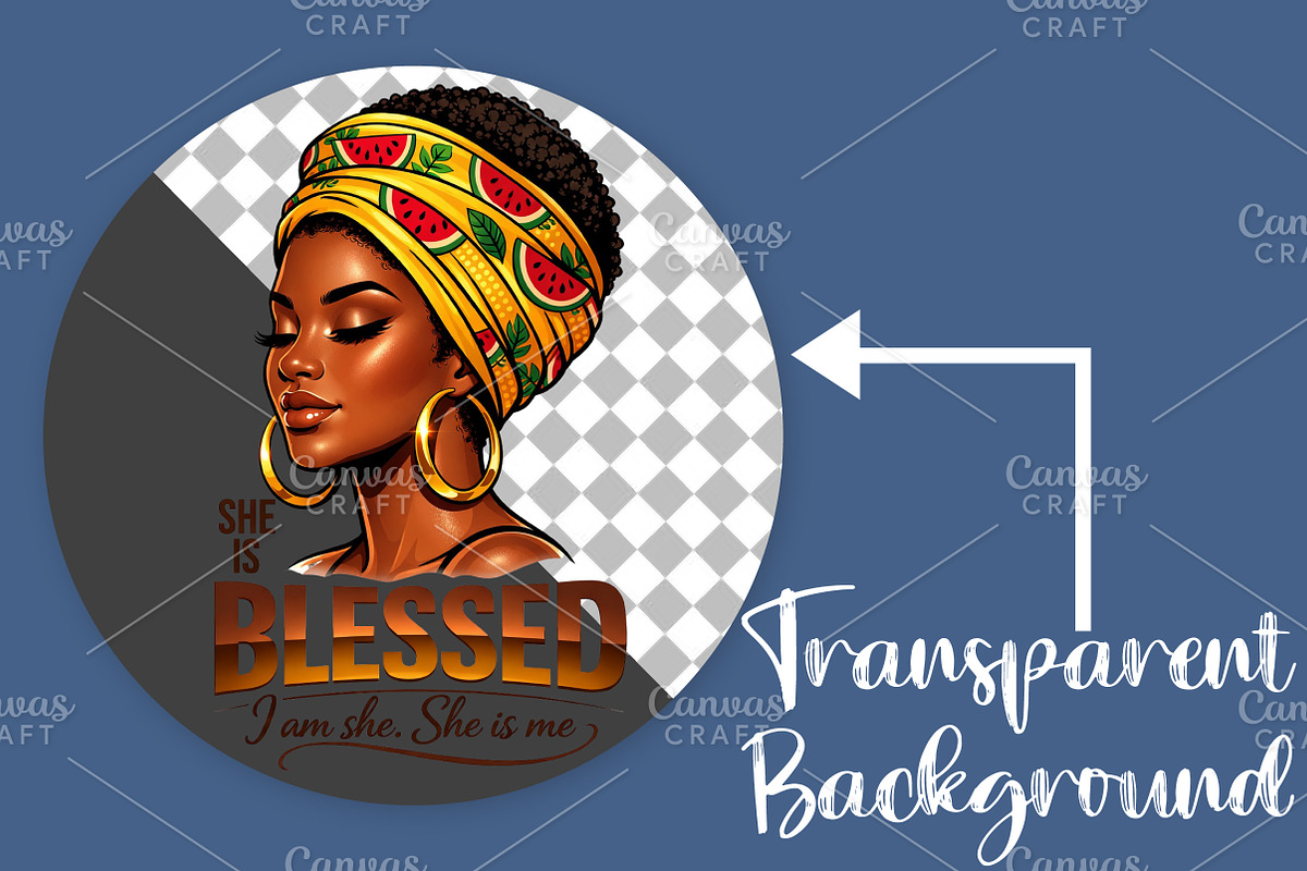 She is Blessed Black History Month, an Illustration by Canvas Craft (Photo 2 of 6)