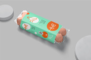 Egg Box Sleeve Mockups, a Packaging Mockup by megostudi0 (Thumbnail 2 of 7)