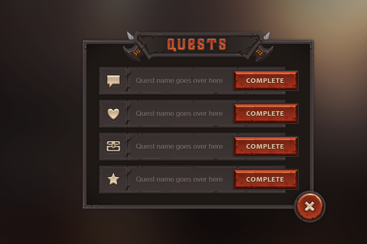 Warforge Mobile UI, a Templates & Theme by EvilSystem (Photo 8 of 13)