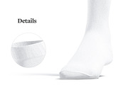 Socks 4 Types Mockups Set, a Bottom Mockup by rebrandy (Thumbnail 9 of 12)