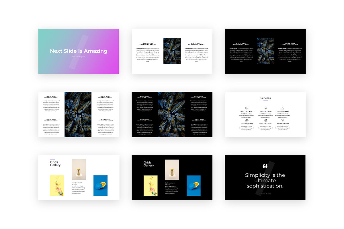 Space - Minimal PowerPoint Template, a Presentation Template by chetanverma