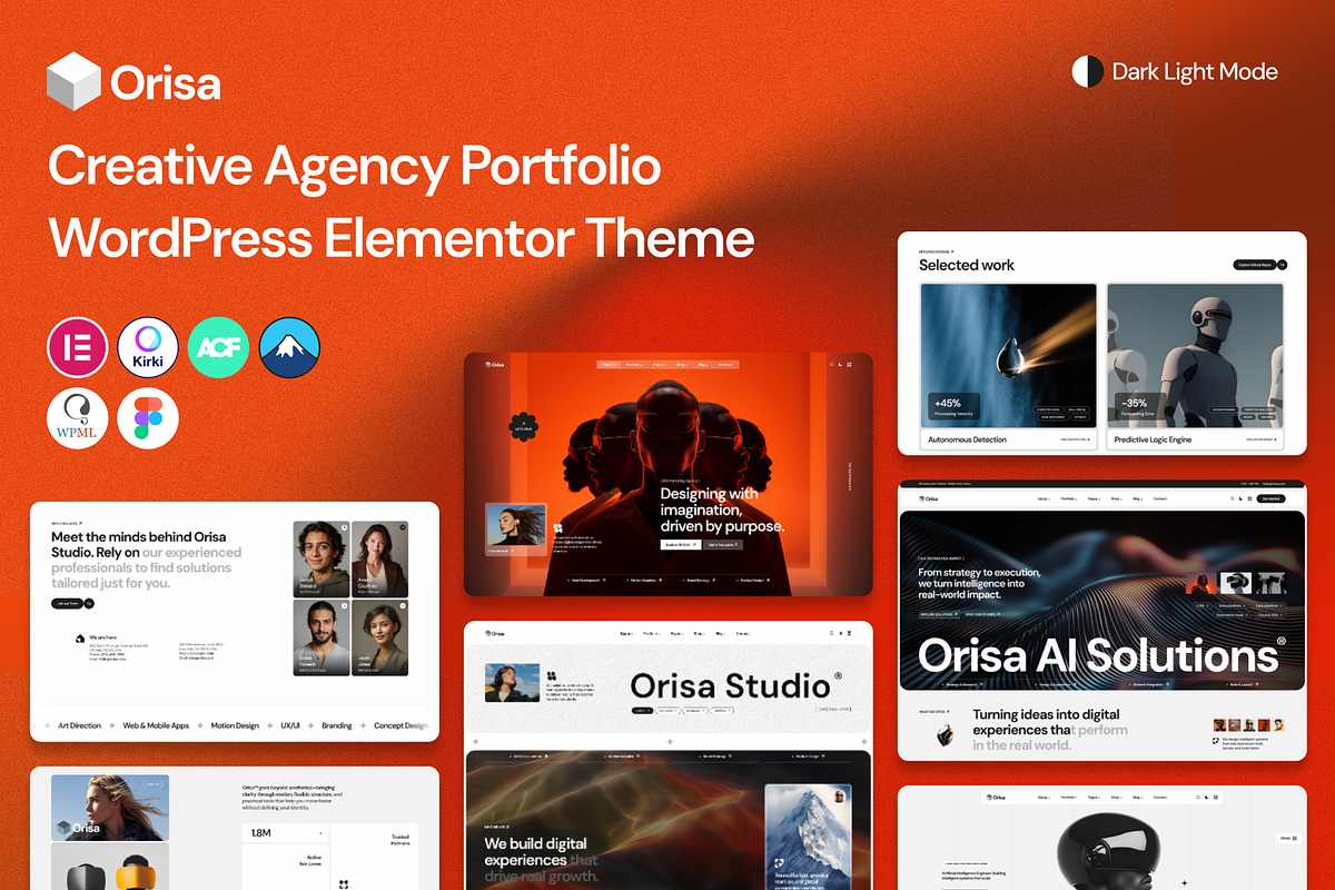 Orisa - Agency Portfolio WP Theme, a WordPress Template by AliThemes (Photo 1 of 2)