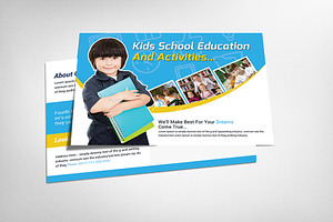 Kids Education Postcard