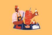 Chefs cooking food set, a Food Illustration by PaperTrident (Thumbnail 7 of 11)