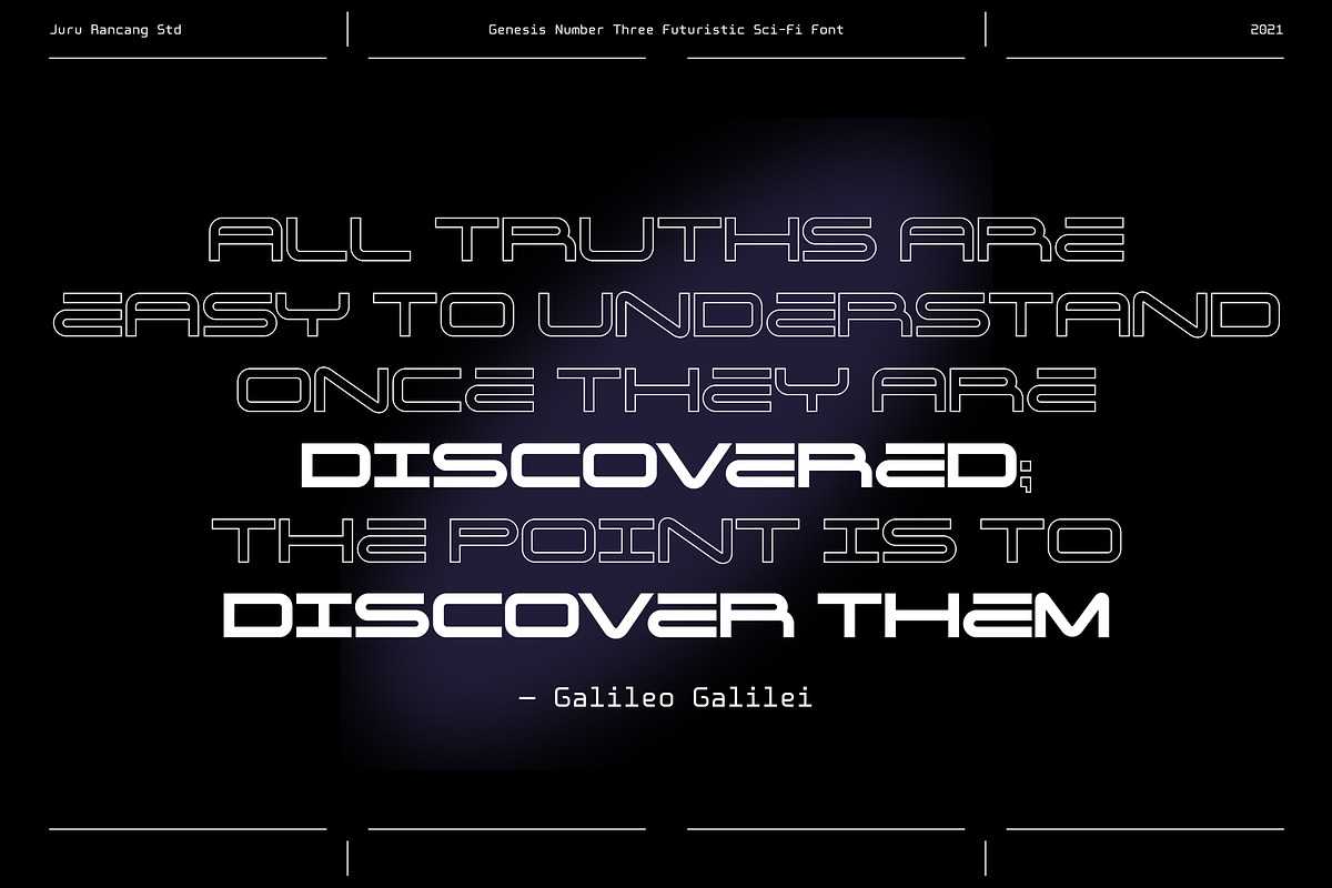 Genesis Three Expanded Sci-Fi Fonts, a Font by Juru Rancang Studio (Photo 9 of 12)