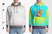 Men's Hoodie Mockup, a Hoody Mockup by Mock-up Store (Thumbnail 4 of 6)