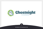 Ghost Night Logo Template, a Branding & Logo Template by LOGOMAGINE (Thumbnail 8 of 16)