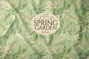 Spring Garden Botanicals Pattern