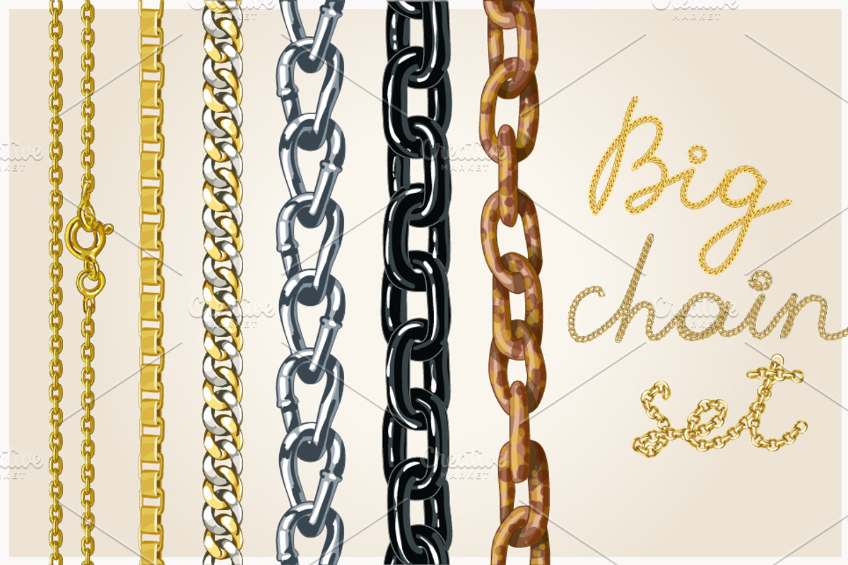 Set of realistic vector chains