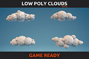 Low Poly Clouds Part 3, an Environmental 3D Model by CreativeeArt (Thumbnail 1 of 7)