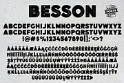 Besson - 2 vintage fonts, a Sans Serif Font by Leitmotif (Thumbnail 5 of 5)
