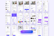 U Smart Course Mobile App UI Kit, an UI Kit Template by Pixel Blend (Thumbnail 4 of 7)