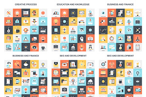 275 Advanced Flat Web Icons