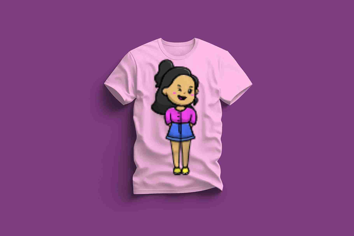 Cute Girl Standing, a Person Illustration by Artstorystudio (Photo 3 of 3)