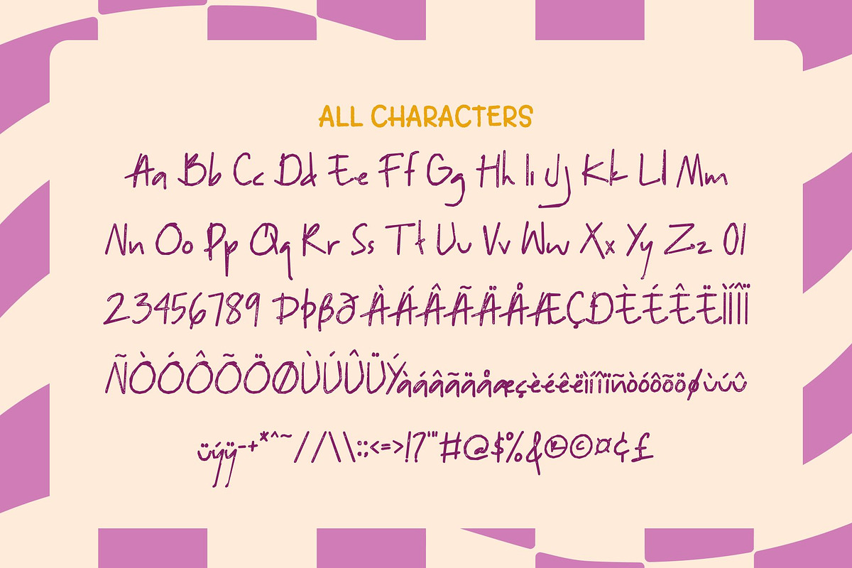 CS Bamille Stamp, a Handwritten Font by Craft Supply Co. (Photo 8 of 8)