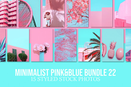 Minimalist pink&blue bundle 22, a Person Photo by Jenya Porechenskaya