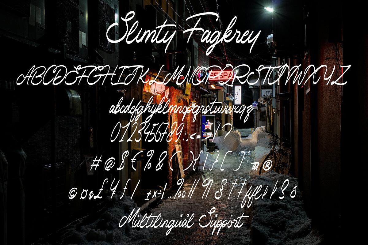 Slimty Fagkrey, a Handwritten Font by HaKi Studio (Photo 7 of 7)