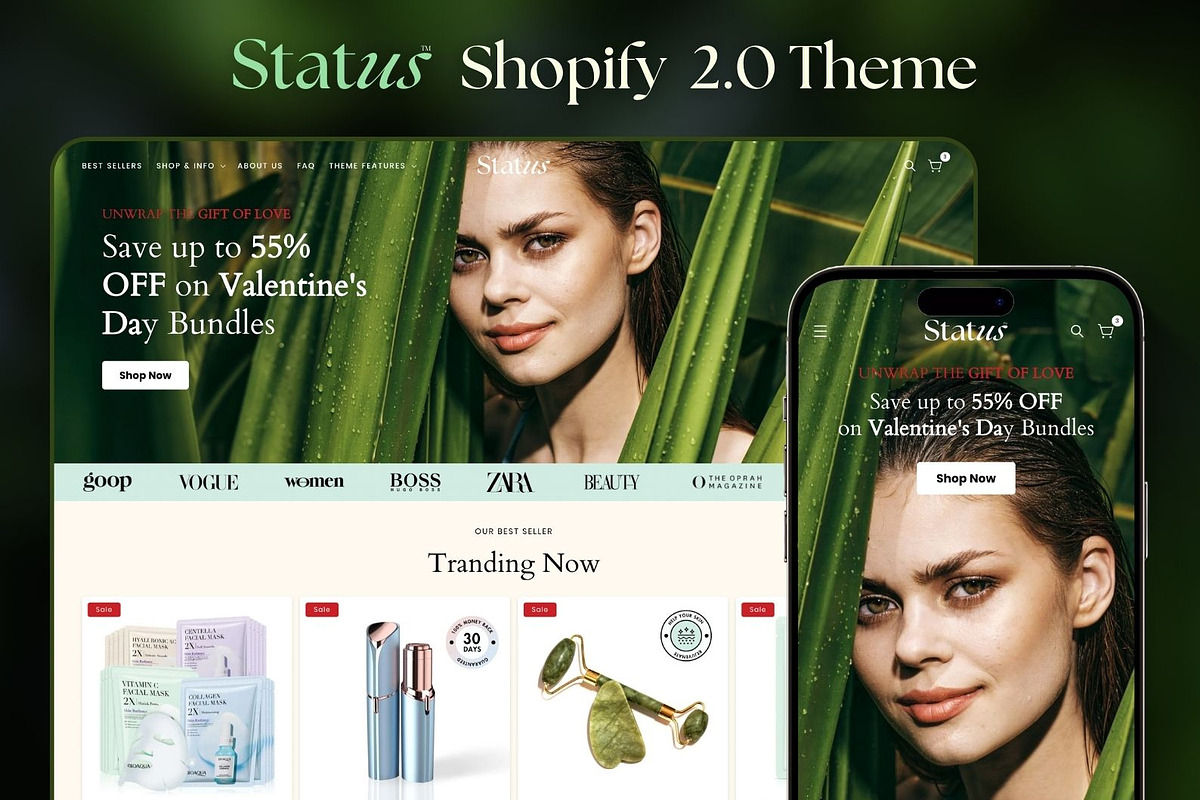 Status Shopify 2.0 Theme, a Shopify Template by Lumin Lab (Photo 6 of 10)