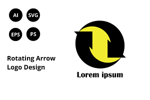 Rotating Arrow Logo Design, a Branding & Logo Template by Diya Studio