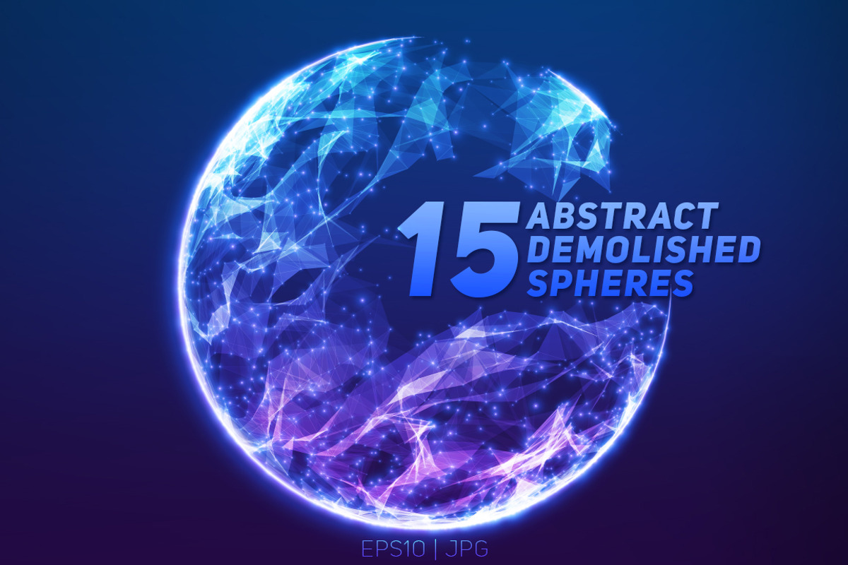 15 Abstract Demolished Spheres, an Object Graphic by GarryKillian (Photo 1 of 4)