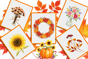 Watercolor Autumn Flower Pumpkin Png, an Illustration by Creative Art (Thumbnail 7 of 7)