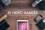 25 Header/Hero images - Wood series, a Books & Magazine Mockup by RAPPIDLY (Thumbnail 1 of 5)