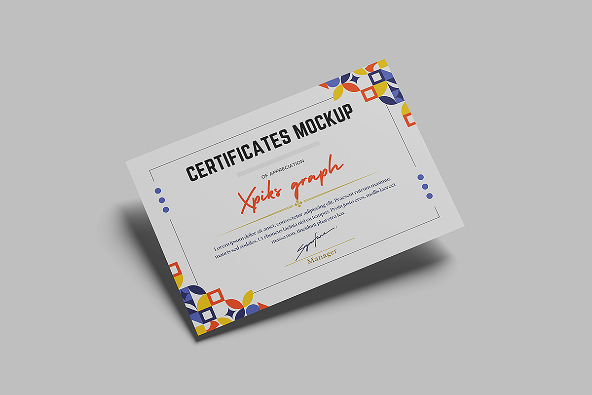 Certificate Mockup, a Product Mockup by Difa Design (Photo 5 of 5)
