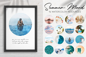 Summer Mood  Watercolor Resources