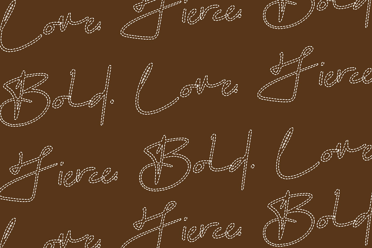 CS Sarah Dashed, a Script Font by Craft Supply Co. (Photo 4 of 8)