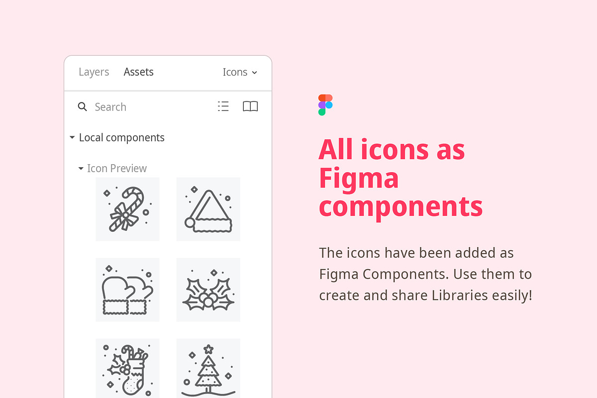 Christmas Line Icons, an Outline Icon by Amogh Design (Photo 6 of 7)