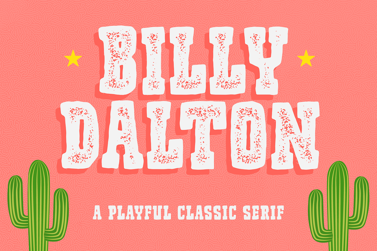 Billy Dalton Font - Western Font, a Serif Font by ariodsgn (Photo 1 of 5)