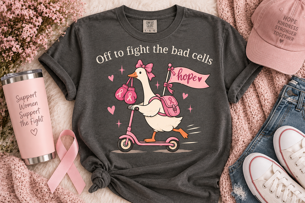 Funny Goose Breast Cancer Shirt Png, an Object Graphic by Daisy Design (Photo 3 of 3)