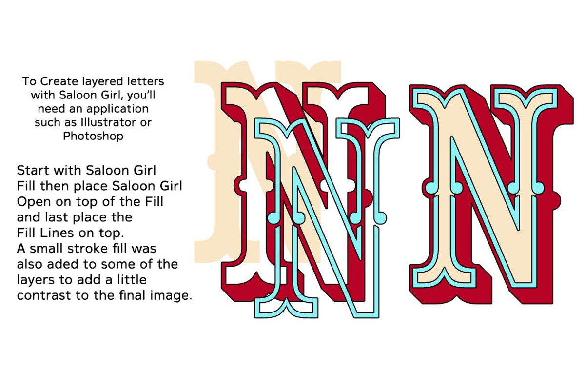 Saloon Girl SC Uprights and Italics, a Font by FontMesa (Photo 5 of 6)