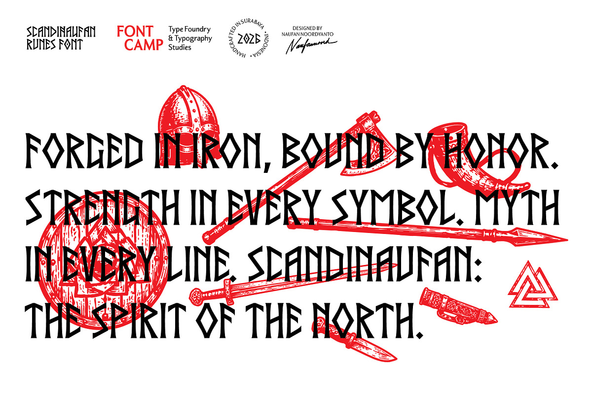Scandinaufan Runes Font, a Serif Font by Fontcamp Type Foundry (Photo 6 of 16)