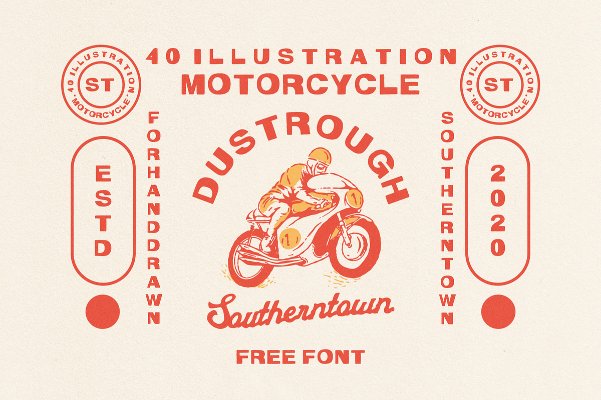 40 Illustrations + 2 font use, a Sport Illustration by Southerntown (Photo 1 of 3)