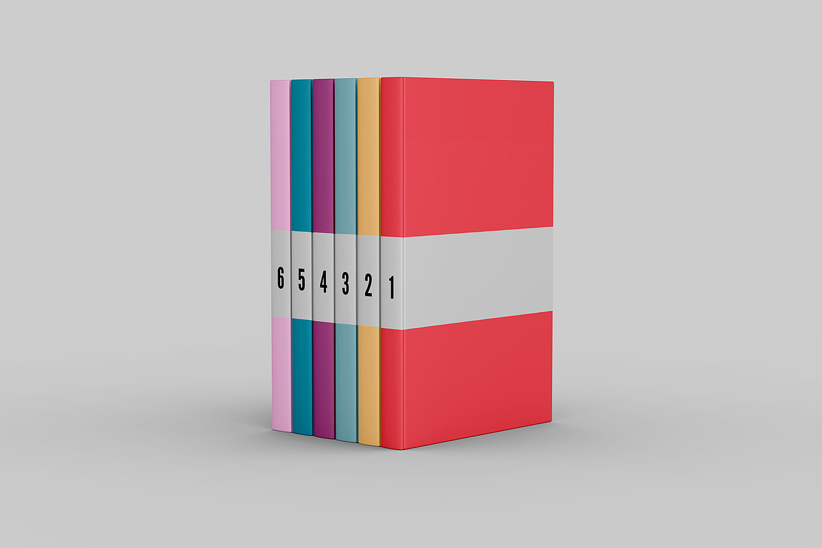 Books Set Mockup - 10 views, a Books & Magazine Mockup by Illusiongraphic (Photo 7 of 21)