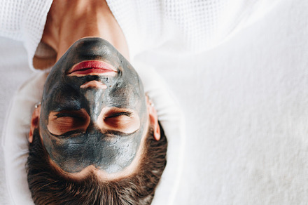 Woman relaxing with a facial mask containing aromatherapy, beauty, and black, a Person Photo by rawpixel