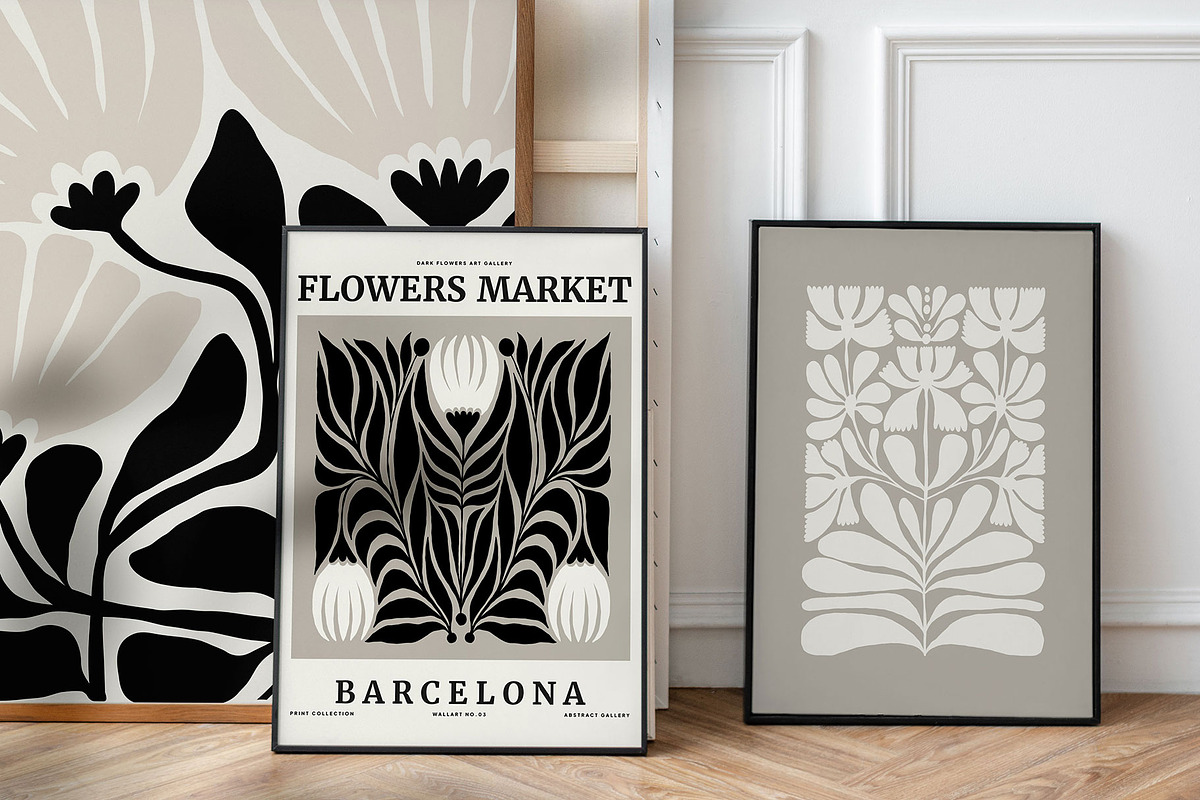 Dark Flowers | Wall Art Creator, an Object Graphic by Leleka.Store (Photo 5 of 15)