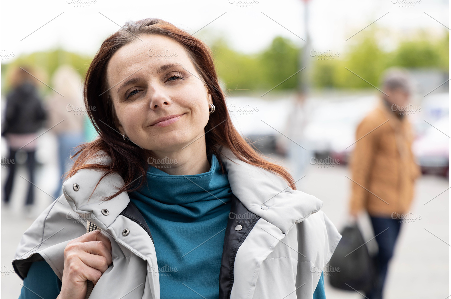 Brunette woman portrait on the, a Person Photo by Nenahliadava Design