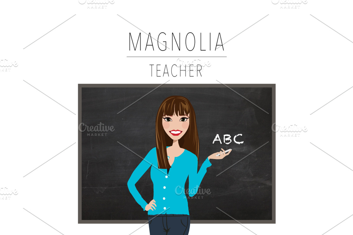 Teacher Portrait Creator | Clip Art, an Education Illustration by Lauren Lesley Studio (Photo 18 of 33)