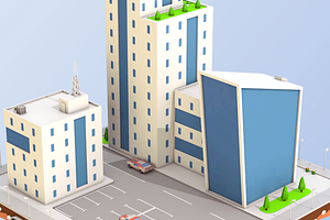 Low Poly City Buildings