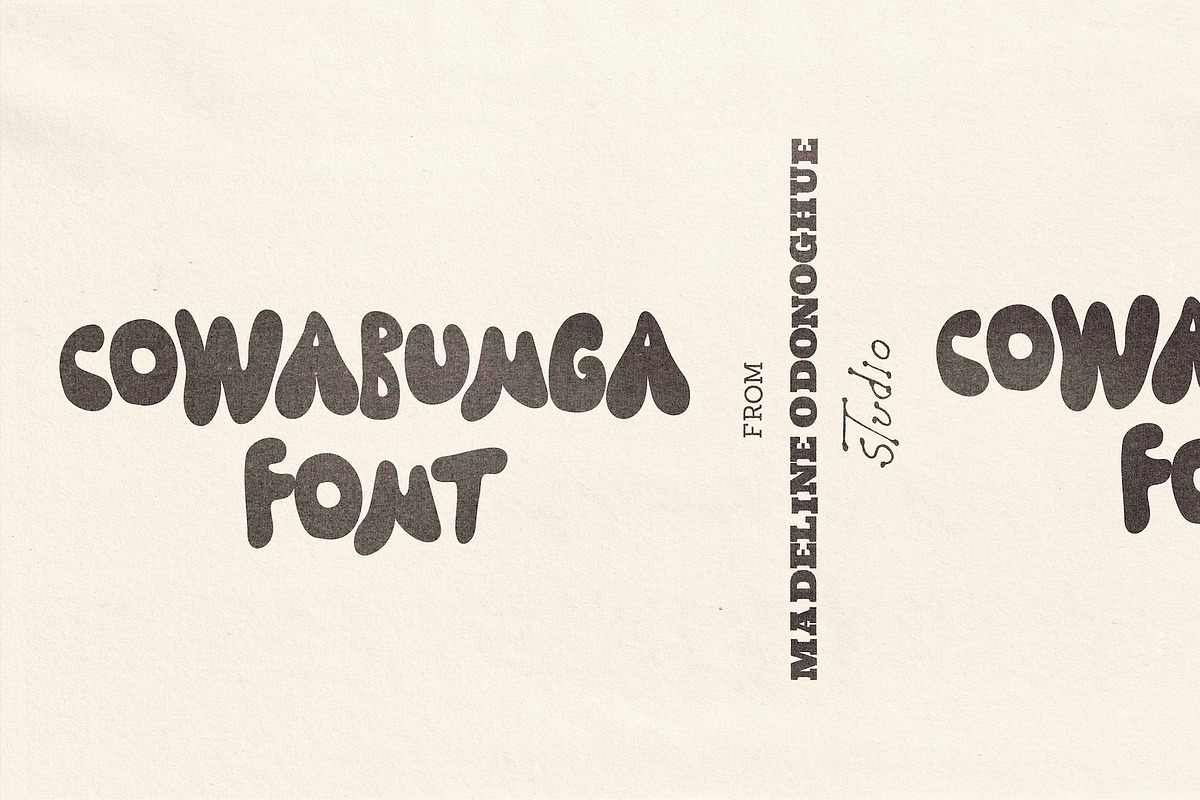 Cowabunga | | Hand Drawn Surf Font, a Handwritten Font by Madeline ODonoghue Design (Photo 1 of 4)