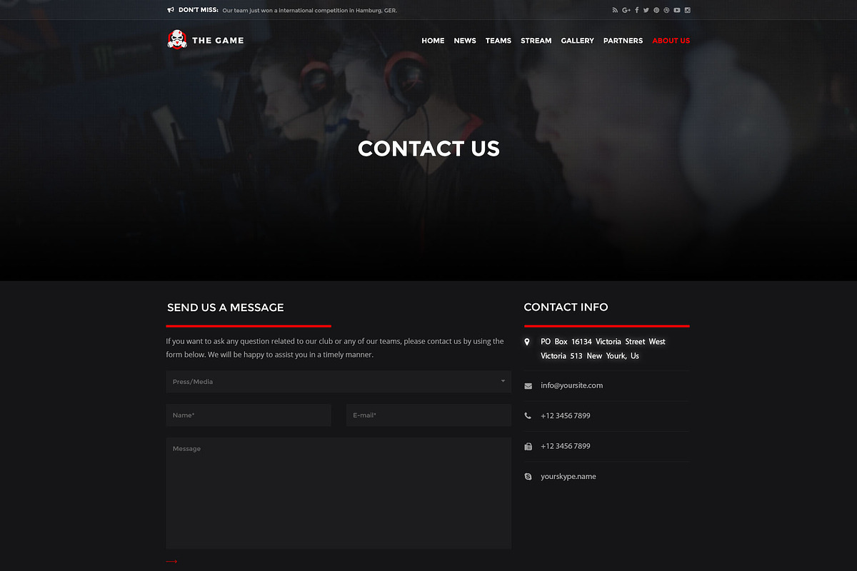 The Game - eSport PSD Gaming Templat, a Websites & App Template by Netbee (Photo 15 of 30)