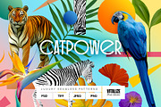 CATPOWER — Luxury Seamless Pattern, a Pattern Graphic by Designnina Shop (Thumbnail 1 of 13)