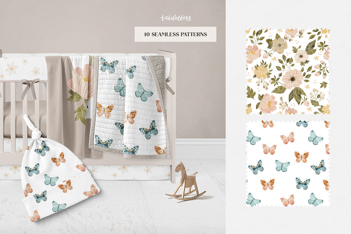 Bloom Butterflies and Flowers, a Decorative Illustration by tatiletters (Photo 9 of 15)