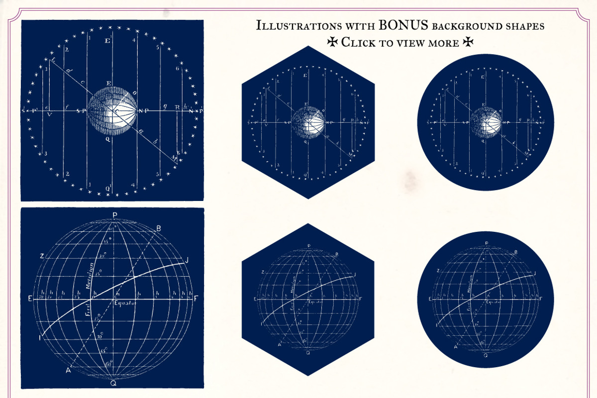 Vintage Space vector illustrations, an Education Illustration by Mr Vintage (Photo 12 of 13)