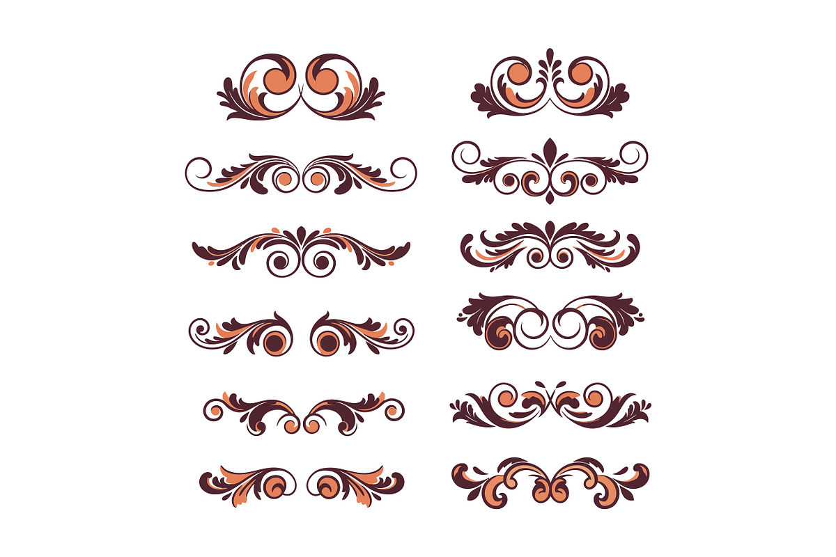 Ornate floral designs featuring eleg, an Illustration by designvectx